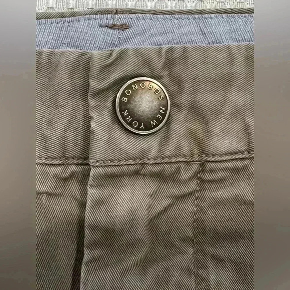 Bonobos Pants Mens 33x30 Chino Slacks Regular Straight Khaki Twill - Picture 4 of 5